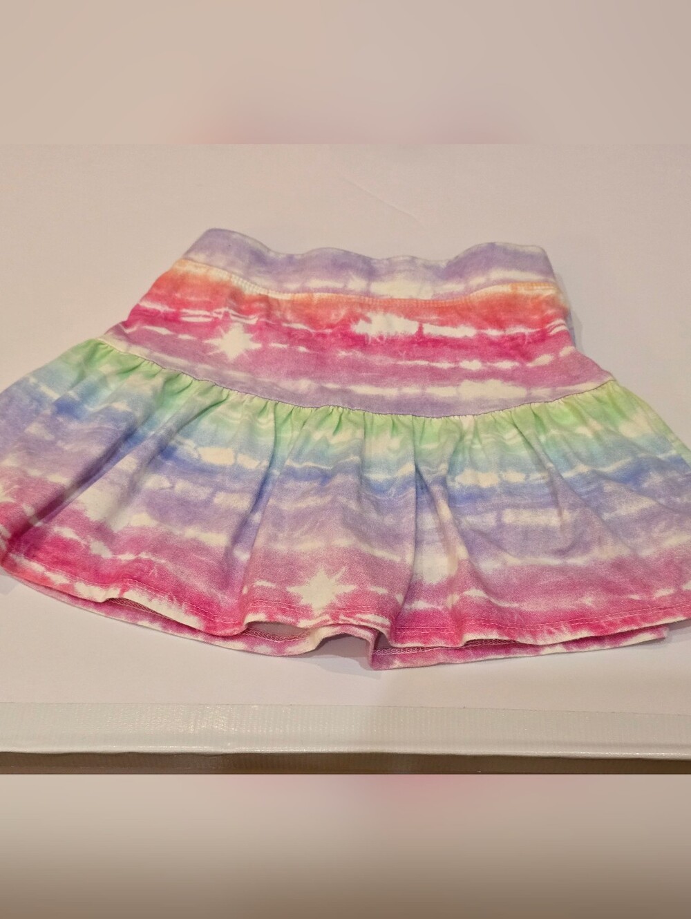 Tie-Dye High Waist Cotton Skort Girls 7 8